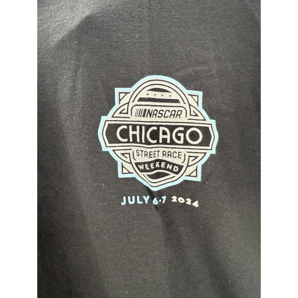 Chicago NASCAR Street Race Weekend Logo T-Shirt Ghost 2024 Size XL Black - Picture 4 of 8